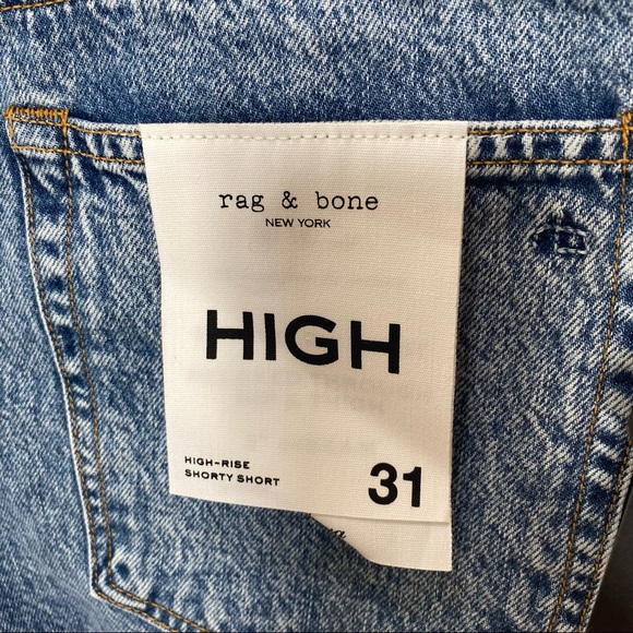 Rag & Bone Maya Calypso High Rise Shorty Jean Short Size 31 NEW - Picture 9 of 16